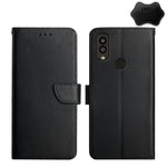 Custodia per telefono flip in vera pelle a prova di impronte digitali, For Wiko T3, For Fujitsu Arrows F-52B, For Kyocera Android One S9, For Sharp Aquos V6 / V6 Plus, For Sharp Aquos Wish SHG06, For Sharp Simple Sumaho 6