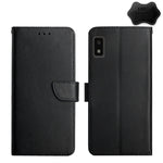 Custodia per telefono flip in vera pelle a prova di impronte digitali, For Wiko T3, For Fujitsu Arrows F-52B, For Kyocera Android One S9, For Sharp Aquos V6 / V6 Plus, For Sharp Aquos Wish SHG06, For Sharp Simple Sumaho 6
