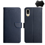 Custodia per telefono flip in vera pelle a prova di impronte digitali, For Wiko T3, For Fujitsu Arrows F-52B, For Kyocera Android One S9, For Sharp Aquos V6 / V6 Plus, For Sharp Aquos Wish SHG06, For Sharp Simple Sumaho 6