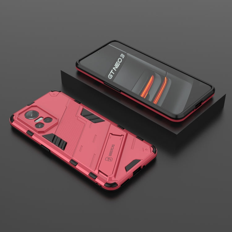 Punk Armor 2 in 1 PC + custodia per telefono antiurto in TPU con supporto invisibile, For Realme GT Neo3 5G China, For Samsung Galaxy A23