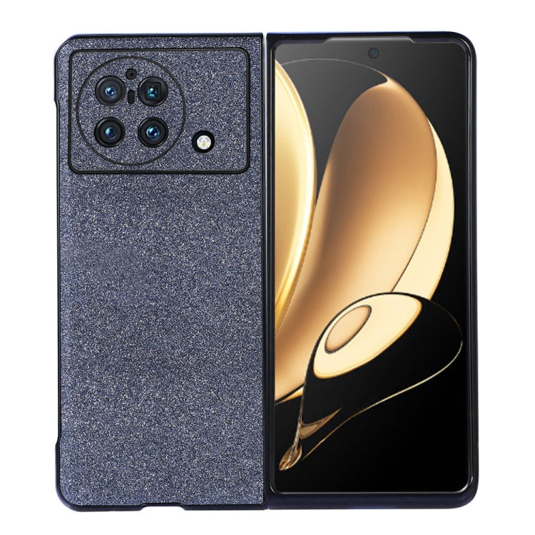 Custodia per telefono in PU con polvere glitterata con foro preciso, For vivo X Fold