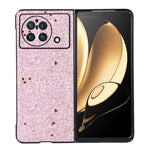 Custodia per telefono in PU con polvere glitterata con foro preciso, For vivo X Fold