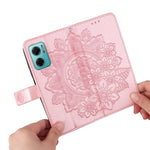 Custodia in pelle Flip orizzontale con motivo a fiori a 7 petali, For Xiaomi Redmi Note 11E/Redmi 10 Prime+ 5G, For Huawei Nova 9 Pro/Honor 50 Pro, For Infinix Hot 11, For Infinix Note 11