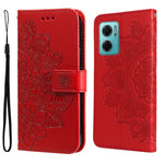 Custodia in pelle Flip orizzontale con motivo a fiori a 7 petali, For Xiaomi Redmi Note 11E/Redmi 10 Prime+ 5G, For Huawei Nova 9 Pro/Honor 50 Pro, For Infinix Hot 11, For Infinix Note 11