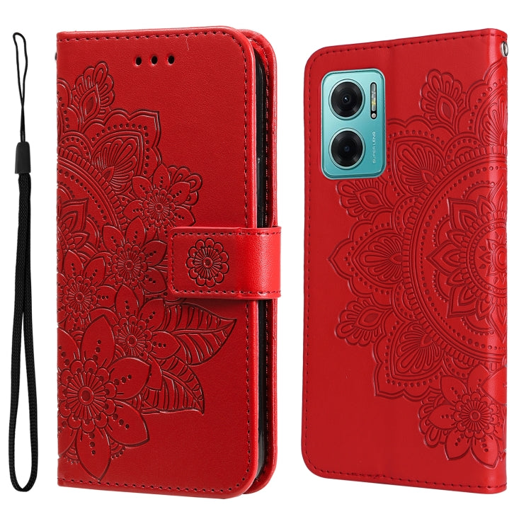Custodia in pelle Flip orizzontale con motivo a fiori a 7 petali, For Xiaomi Redmi Note 11E/Redmi 10 Prime+ 5G, For Huawei Nova 9 Pro/Honor 50 Pro, For Infinix Hot 11, For Infinix Note 11