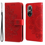 Custodia in pelle Flip orizzontale con motivo a fiori a 7 petali, For Xiaomi Redmi Note 11E/Redmi 10 Prime+ 5G, For Huawei Nova 9 Pro/Honor 50 Pro, For Infinix Hot 11, For Infinix Note 11