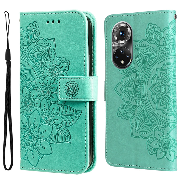 Custodia in pelle Flip orizzontale con motivo a fiori a 7 petali, For Xiaomi Redmi Note 11E/Redmi 10 Prime+ 5G, For Huawei Nova 9 Pro/Honor 50 Pro, For Infinix Hot 11, For Infinix Note 11