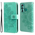 Custodia in pelle Flip orizzontale con motivo a fiori a 7 petali, For Xiaomi Redmi Note 11E/Redmi 10 Prime+ 5G, For Huawei Nova 9 Pro/Honor 50 Pro, For Infinix Hot 11, For Infinix Note 11