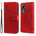 Custodia in pelle Flip orizzontale con motivo a fiori a 7 petali, For Xiaomi Redmi Note 11E/Redmi 10 Prime+ 5G, For Huawei Nova 9 Pro/Honor 50 Pro, For Infinix Hot 11, For Infinix Note 11