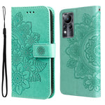 Custodia in pelle Flip orizzontale con motivo a fiori a 7 petali, For Xiaomi Redmi Note 11E/Redmi 10 Prime+ 5G, For Huawei Nova 9 Pro/Honor 50 Pro, For Infinix Hot 11, For Infinix Note 11