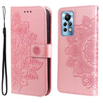 Custodia in pelle Flip orizzontale con motivo a fiori a 7 petali, For Infinix Note 11 Pro/Note 11s, For OPPO Realme C35, For OPPO Reno7 SE 5G, For OPPO Reno7 Z/A96 5G/OnePlus Nord N20 5G