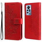 Custodia in pelle Flip orizzontale con motivo a fiori a 7 petali, For Infinix Note 11 Pro/Note 11s, For OPPO Realme C35, For OPPO Reno7 SE 5G, For OPPO Reno7 Z/A96 5G/OnePlus Nord N20 5G