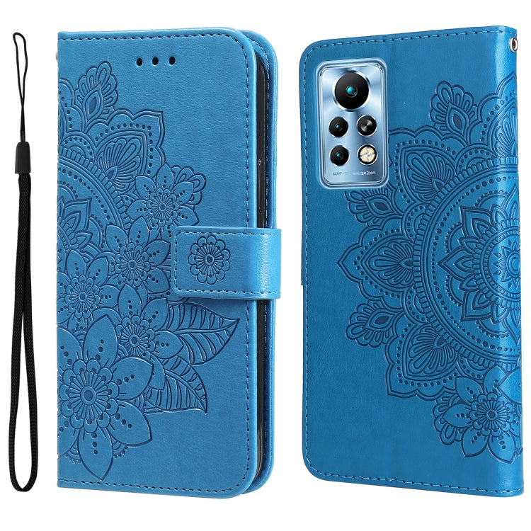 Custodia in pelle Flip orizzontale con motivo a fiori a 7 petali, For Infinix Note 11 Pro/Note 11s, For OPPO Realme C35, For OPPO Reno7 SE 5G, For OPPO Reno7 Z/A96 5G/OnePlus Nord N20 5G