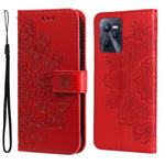 Custodia in pelle Flip orizzontale con motivo a fiori a 7 petali, For Infinix Note 11 Pro/Note 11s, For OPPO Realme C35, For OPPO Reno7 SE 5G, For OPPO Reno7 Z/A96 5G/OnePlus Nord N20 5G