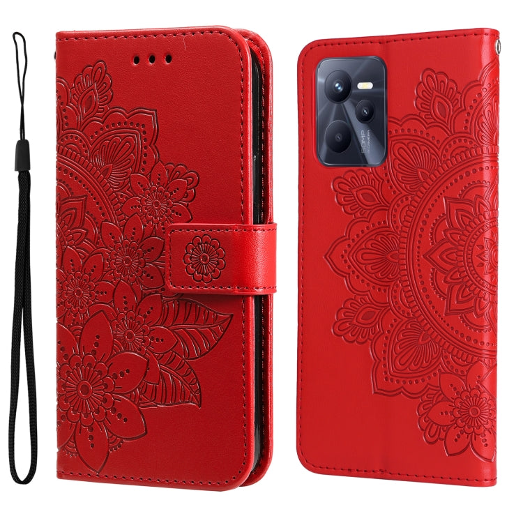 Custodia in pelle Flip orizzontale con motivo a fiori a 7 petali, For Infinix Note 11 Pro/Note 11s, For OPPO Realme C35, For OPPO Reno7 SE 5G, For OPPO Reno7 Z/A96 5G/OnePlus Nord N20 5G