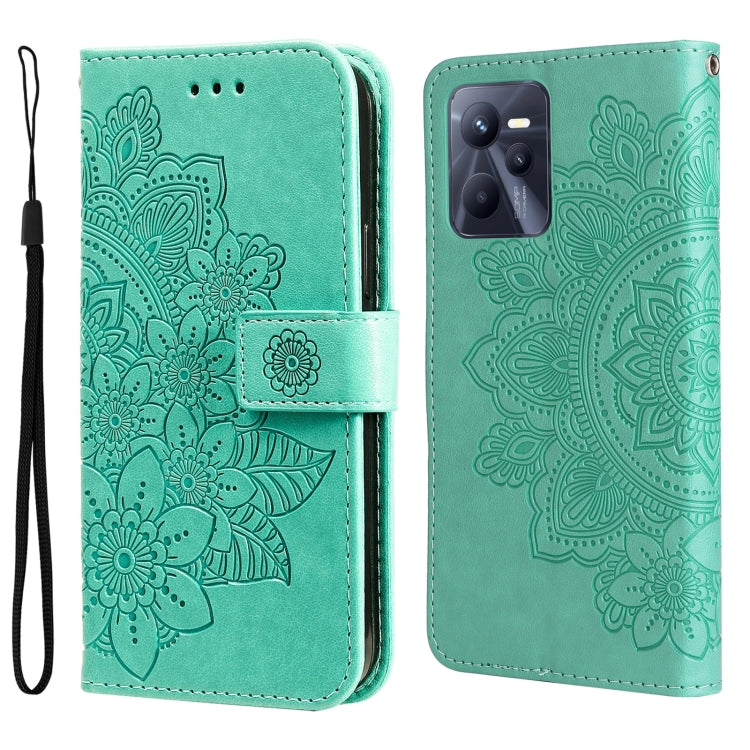 Custodia in pelle Flip orizzontale con motivo a fiori a 7 petali, For Infinix Note 11 Pro/Note 11s, For OPPO Realme C35, For OPPO Reno7 SE 5G, For OPPO Reno7 Z/A96 5G/OnePlus Nord N20 5G