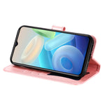 Custodia in pelle Flip orizzontale con motivo a fiori a 7 petali, For vivo Y55 5G/Y75 5G/T1 5G