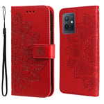 Custodia in pelle Flip orizzontale con motivo a fiori a 7 petali, For vivo Y55 5G/Y75 5G/T1 5G