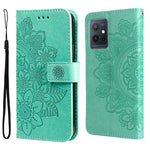 Custodia in pelle Flip orizzontale con motivo a fiori a 7 petali, For vivo Y55 5G/Y75 5G/T1 5G