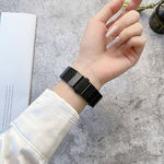 Cinturino con trama in fibra di carbonio DD29 per Apple Watch Series, 7 41mm / 6&SE&5&4 40mm / 3&2&1 38mm, 7 45mm / 6&SE&5&4 44mm / 3&2&1 42mm