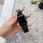 Cinturino con trama in fibra di carbonio DD29 per Apple Watch Series, 7 41mm / 6&SE&5&4 40mm / 3&2&1 38mm, 7 45mm / 6&SE&5&4 44mm / 3&2&1 42mm