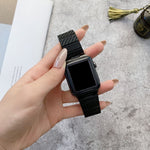 Cinturino con trama in fibra di carbonio DD29 per Apple Watch Series, 7 41mm / 6&SE&5&4 40mm / 3&2&1 38mm, 7 45mm / 6&SE&5&4 44mm / 3&2&1 42mm