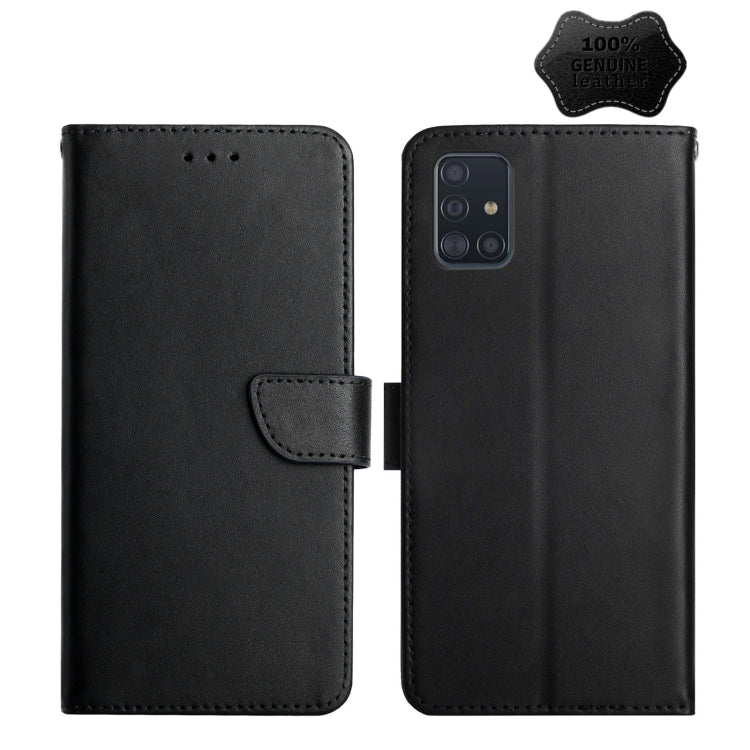 Custodia per telefono flip orizzontale in vera pelle a prova di impronte digitali, For Samsung Galaxy A40, For Samsung Galaxy A41, For Samsung Galaxy A42 5G, For Samsung Galaxy A50, For Samsung Galaxy A51, For Samsung Galaxy A51 5G, For Samsung Galaxy ...