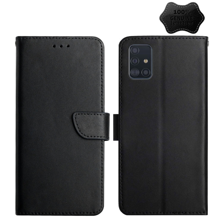 Custodia per telefono flip orizzontale in vera pelle a prova di impronte digitali, For Samsung Galaxy A40, For Samsung Galaxy A41, For Samsung Galaxy A42 5G, For Samsung Galaxy A50, For Samsung Galaxy A51, For Samsung Galaxy A51 5G, For Samsung Galaxy ...