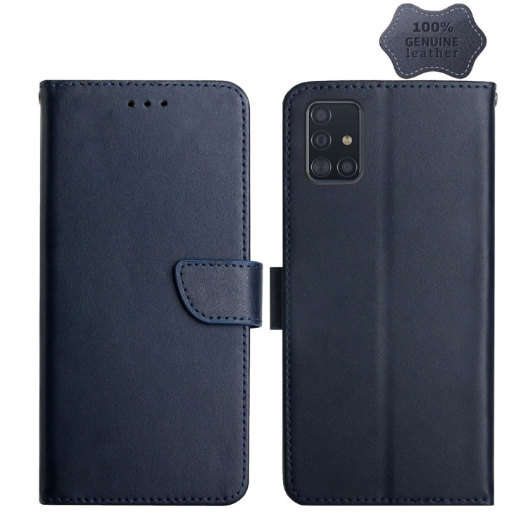 Custodia per telefono flip orizzontale in vera pelle a prova di impronte digitali, For Samsung Galaxy A40, For Samsung Galaxy A41, For Samsung Galaxy A42 5G, For Samsung Galaxy A50, For Samsung Galaxy A51, For Samsung Galaxy A51 5G, For Samsung Galaxy ...