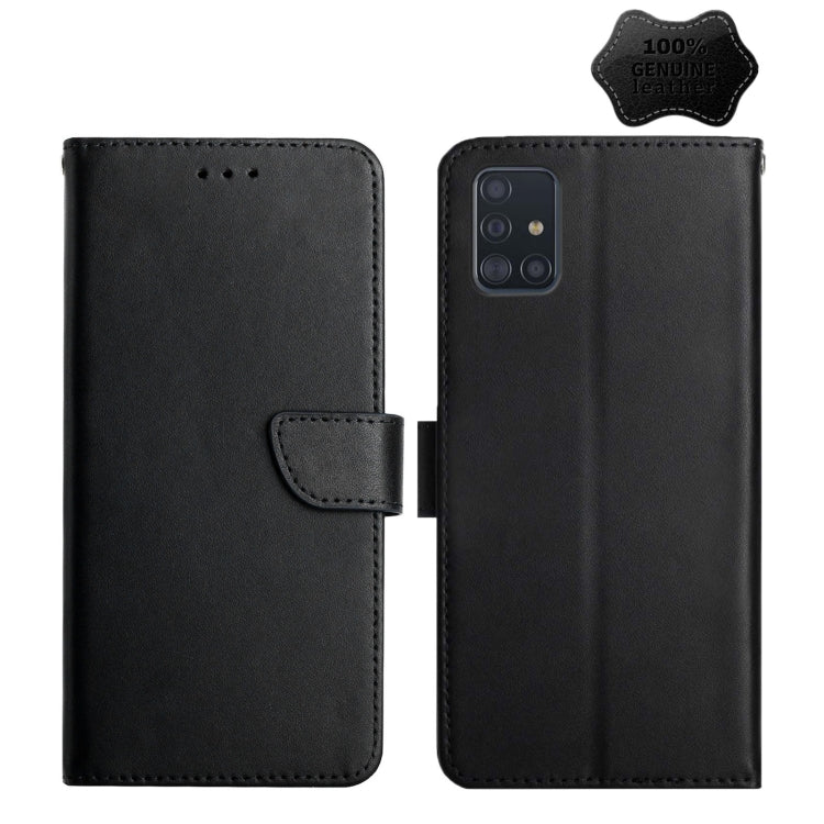 Custodia per telefono flip orizzontale in vera pelle a prova di impronte digitali, For Samsung Galaxy A40, For Samsung Galaxy A41, For Samsung Galaxy A42 5G, For Samsung Galaxy A50, For Samsung Galaxy A51, For Samsung Galaxy A51 5G, For Samsung Galaxy ...