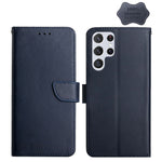 Custodia per telefono flip orizzontale in vera pelle a prova di impronte digitali, For Samsung Galaxy S22 5G, For Samsung Galaxy S22+ 5G, For Samsung Galaxy S22 Ultra 5G