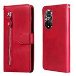 Custodia in pelle flip orizzontale con cerniera Fashion Calf Texture, For Xiaomi Redmi Note 11E, For Huawei Nova 9 Pro/Honor 50 Pro, For vivo Y55 5G/Y75 5G/T1 5G, For OPPO Realme C35