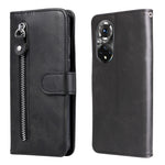 Custodia in pelle flip orizzontale con cerniera Fashion Calf Texture, For Xiaomi Redmi Note 11E, For Huawei Nova 9 Pro/Honor 50 Pro, For vivo Y55 5G/Y75 5G/T1 5G, For OPPO Realme C35