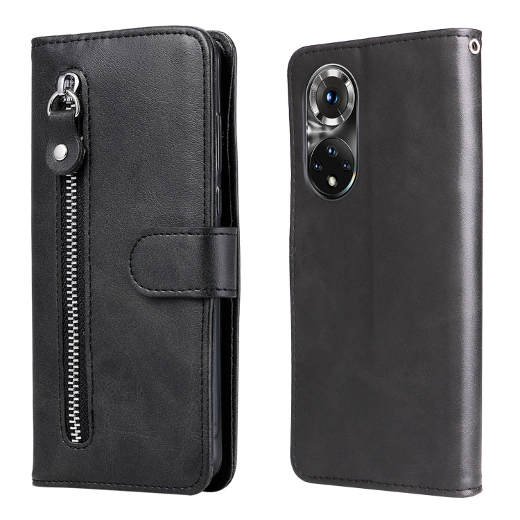 Custodia in pelle flip orizzontale con cerniera Fashion Calf Texture, For Xiaomi Redmi Note 11E, For Huawei Nova 9 Pro/Honor 50 Pro, For vivo Y55 5G/Y75 5G/T1 5G, For OPPO Realme C35