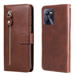 Custodia in pelle flip orizzontale con cerniera Fashion Calf Texture, For Xiaomi Redmi Note 11E, For Huawei Nova 9 Pro/Honor 50 Pro, For vivo Y55 5G/Y75 5G/T1 5G, For OPPO Realme C35