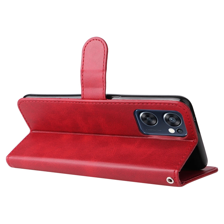 Custodia in pelle flip orizzontale con cerniera Fashion Calf Texture, For OPPO Reno7 SE 5G, For OPPO Reno7 Z/A96 5G/OnePlus Nord N20 5G