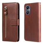 Custodia in pelle flip orizzontale con cerniera Fashion Calf Texture, For OPPO Reno7 SE 5G, For OPPO Reno7 Z/A96 5G/OnePlus Nord N20 5G