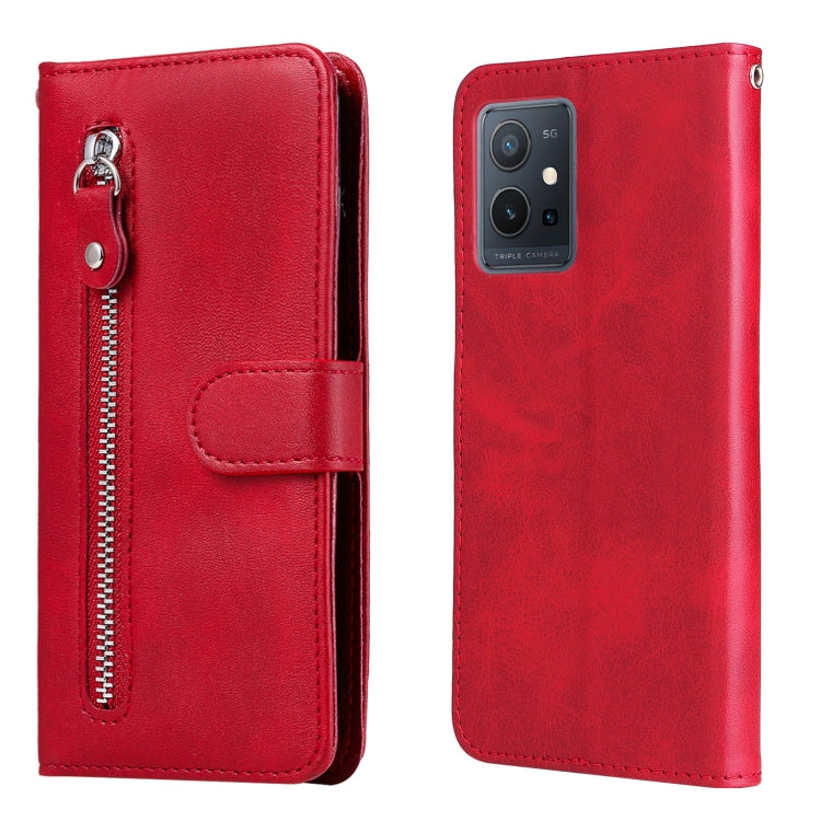 Custodia in pelle flip orizzontale con cerniera Fashion Calf Texture, For Xiaomi Redmi Note 11E, For Huawei Nova 9 Pro/Honor 50 Pro, For vivo Y55 5G/Y75 5G/T1 5G, For OPPO Realme C35