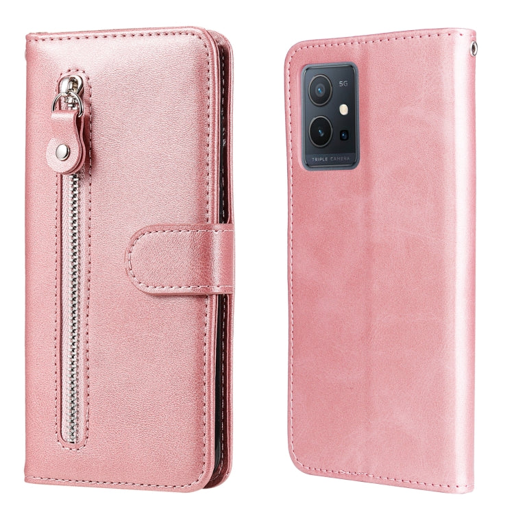 Custodia in pelle flip orizzontale con cerniera Fashion Calf Texture, For Xiaomi Redmi Note 11E, For Huawei Nova 9 Pro/Honor 50 Pro, For vivo Y55 5G/Y75 5G/T1 5G, For OPPO Realme C35