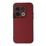 Custodia per telefono in PU con trama in fibra di carbonio con foro preciso, For OnePlus 10 Pro, For Google Pixel 7, For Google Pixel 7 Pro, For Samsung Galaxy A73 5G
