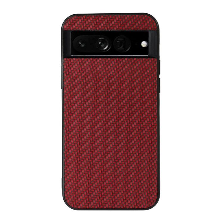 Custodia per telefono in PU con trama in fibra di carbonio con foro preciso, For OnePlus 10 Pro, For Google Pixel 7, For Google Pixel 7 Pro, For Samsung Galaxy A73 5G