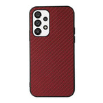 Custodia per telefono in PU con trama in fibra di carbonio con foro preciso, For OnePlus 10 Pro, For Google Pixel 7, For Google Pixel 7 Pro, For Samsung Galaxy A73 5G