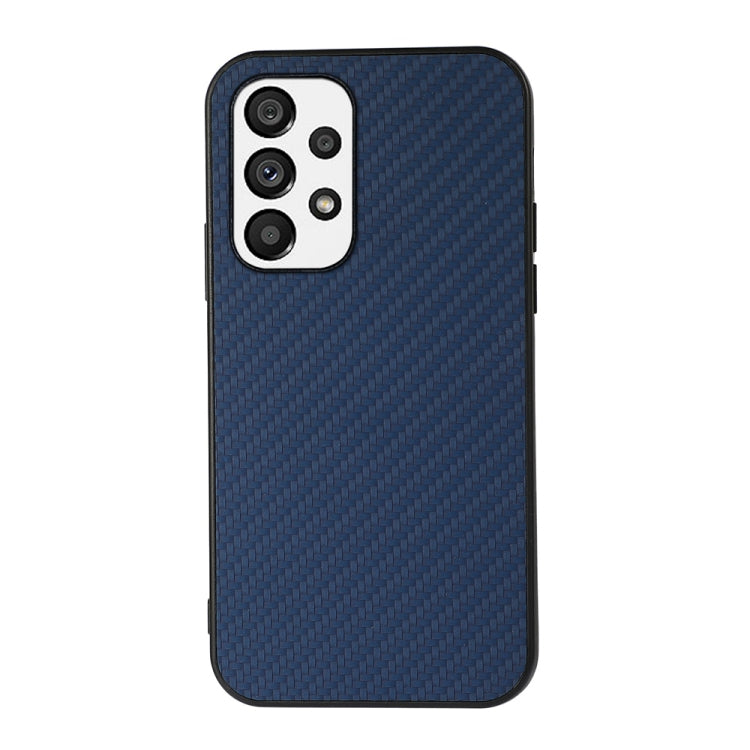 Custodia per telefono in PU con trama in fibra di carbonio con foro preciso, For OnePlus 10 Pro, For Google Pixel 7, For Google Pixel 7 Pro, For Samsung Galaxy A73 5G