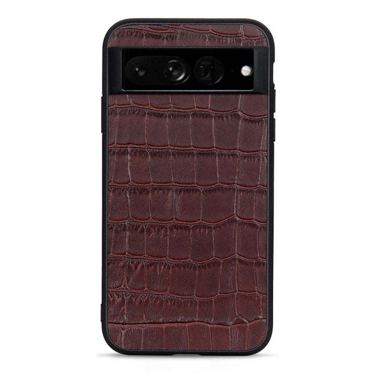 Cassa del telefono in vera pelle con trama in coccodrillo con foro accurato, For OnePlus 10 Pro Accurate Hole, For Google Pixel 7, For Google Pixel 7 Pro, For Samsung Galaxy A73 5G