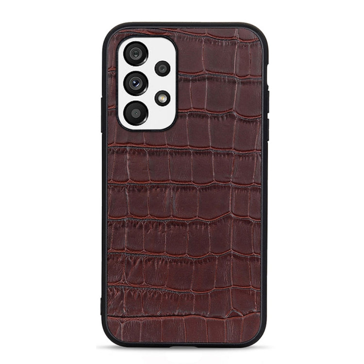 Cassa del telefono in vera pelle con trama in coccodrillo con foro accurato, For OnePlus 10 Pro Accurate Hole, For Google Pixel 7, For Google Pixel 7 Pro, For Samsung Galaxy A73 5G