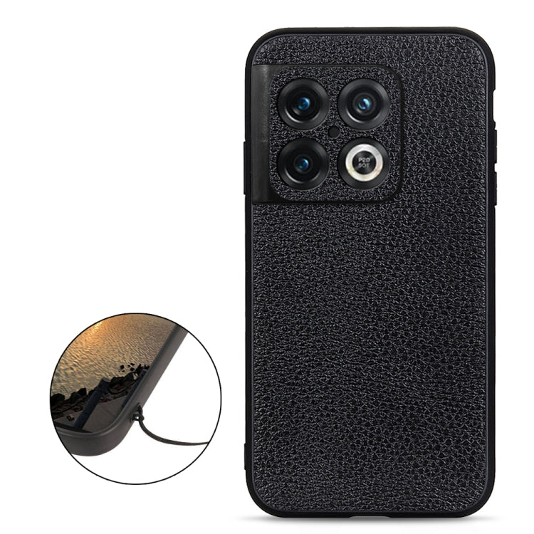 Cassa del telefono in vera pelle con texture Litchi con foro accurato, For OnePlus 10 Pro, For Google Pixel 7, For Google Pixel 7 Pro, For Samsung Galaxy A73 5G