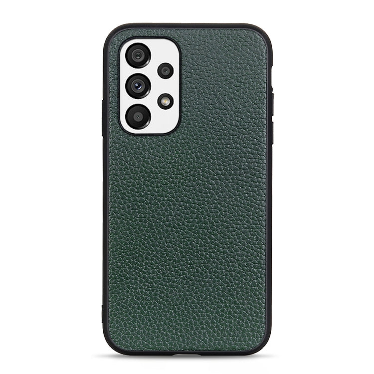 Cassa del telefono in vera pelle con texture Litchi con foro accurato, For OnePlus 10 Pro, For Google Pixel 7, For Google Pixel 7 Pro, For Samsung Galaxy A73 5G