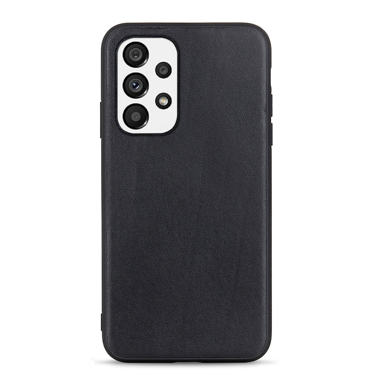 Cassa del telefono in vera pelle con trama in pelle di agnello con foro accurato, For OnePlus 10 Pro, For Google Pixel 7, For Google Pixel 7 Pro, For Samsung Galaxy A73 5G