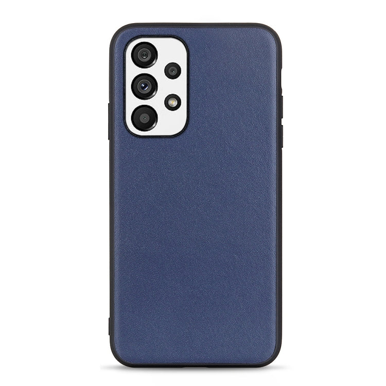 Cassa del telefono in vera pelle con trama in pelle di agnello con foro accurato, For OnePlus 10 Pro, For Google Pixel 7, For Google Pixel 7 Pro, For Samsung Galaxy A73 5G