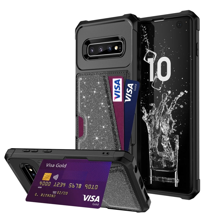 Custodia per cellulare con borsa magnetica glitterata, For Samsung Galaxy S10, For Samsung Galaxy S10+, For Samsung Galaxy S10e, For Samsung Galaxy S9, For Samsung Galaxy S9+, For Samsung Galaxy Note9